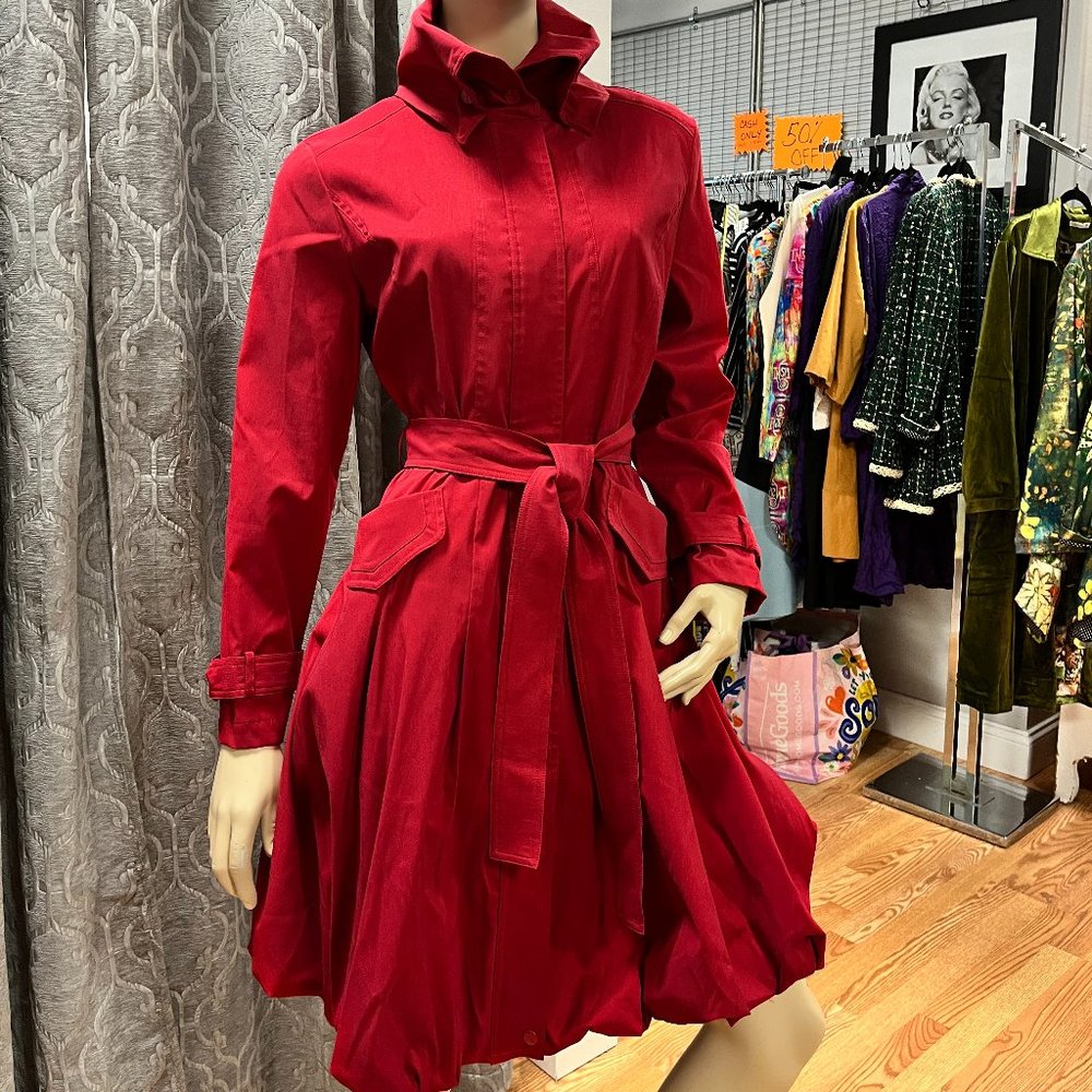 Size S Samuel Dong Red Bubble Coat